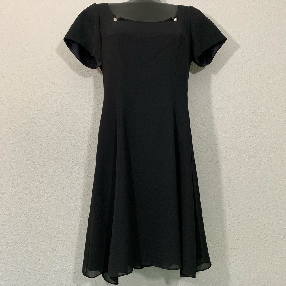 Jeffrey‎ & Dara Fit-n-Flare Black Cocktail Dress